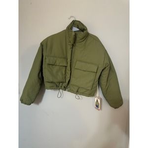 CISONO Olive Green Padded Lightweight Jacket